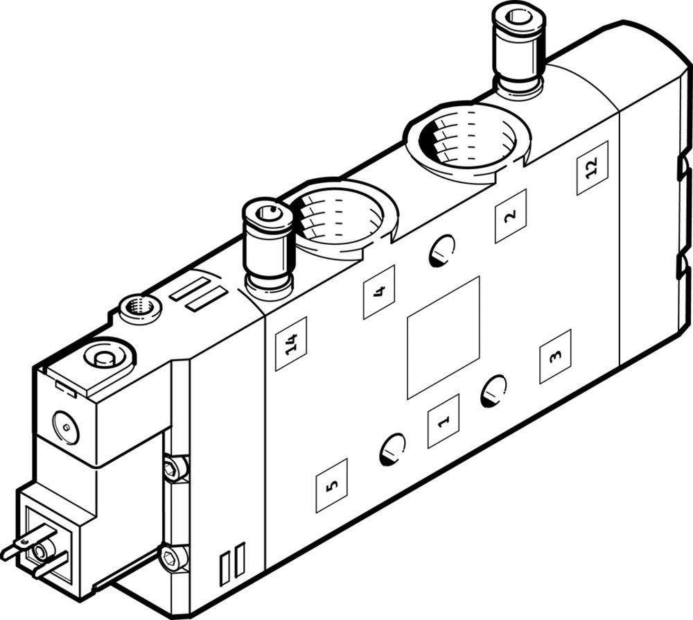 Festo 5/2 Monostable Air Solenoid Valve G3/8 2900l/min - 163814