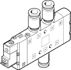 Festo 5/2 Monostable Air Solenoid Valve QS-12 1650l/min - 163826