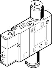 Festo 3/2 NO Monostable Air Solenoid Valve QS-6 510l/min - 196891