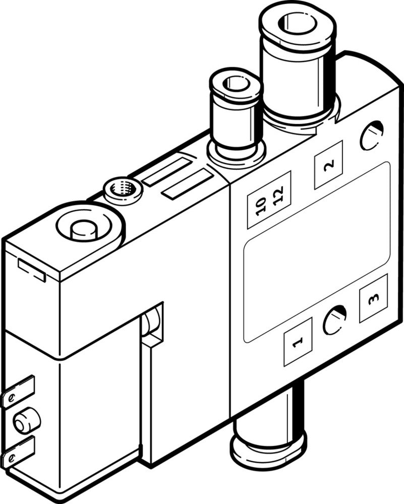 Festo 3/2 NO Monostable Air Solenoid Valve QS-4 190l/min - 196855