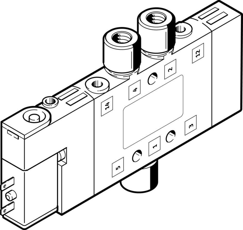 Festo 5/2 Monostable Air Solenoid Valve M5 180l/min - 196881