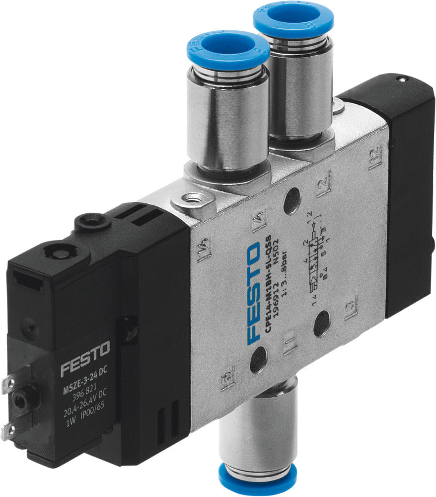 Festo 5/2 Monostable Válvula Solenoide De Aire QS-8 680L/Min - 196912