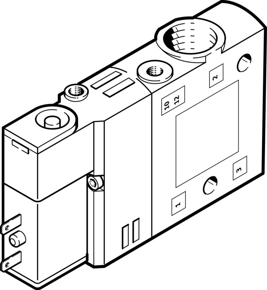 Festo 3/2 NO Monostable Air Solenoid Valve G1/8 900l/min - 196932