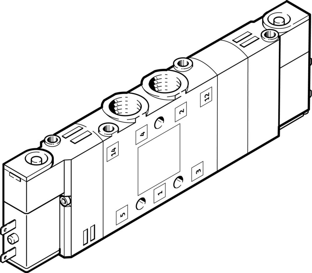 Festo 5/3 Pressurized Air Solenoid Valve M7 300l/min - 533146