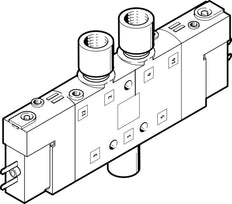 Festo 5/3 NC Válvula Solenoide De Aire M5 180L/Min - 533159