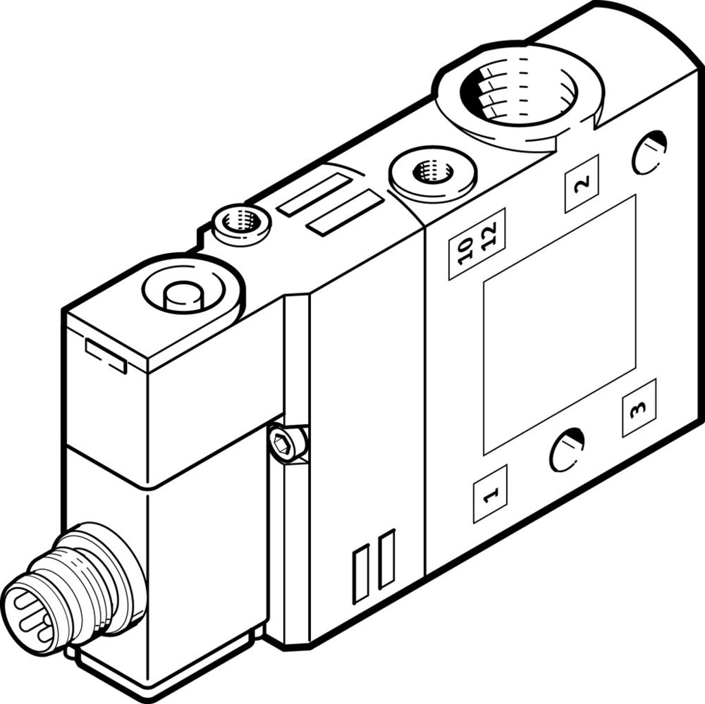 Festo 3/2 NC Monostable Válvula Solenoide De Aire G1/8 900l/min - 550248