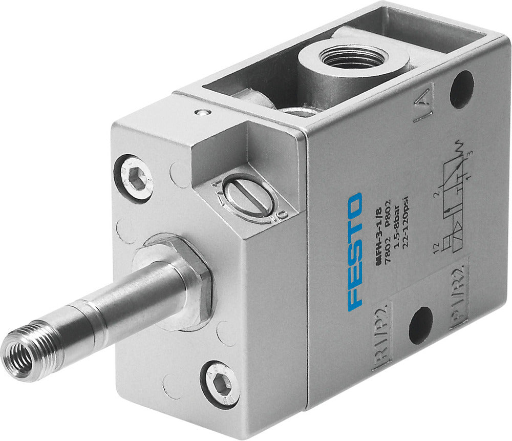 Festo 3/2 NC Monostable Air Solenoid Valve G1/8 500l/min - 7958