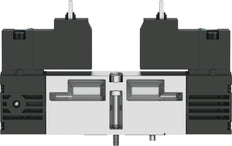 Festo 5/3 Aire Exhausto Válvula Solenoide Tamaño 18mm ISO 15407-1 450l/min - 547105