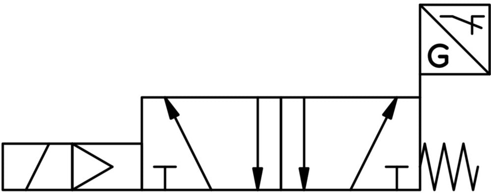 Festo 5/2 Monostable Air Solenoid Valve Size 18mm ISO 15407-2 550l/min - 573203