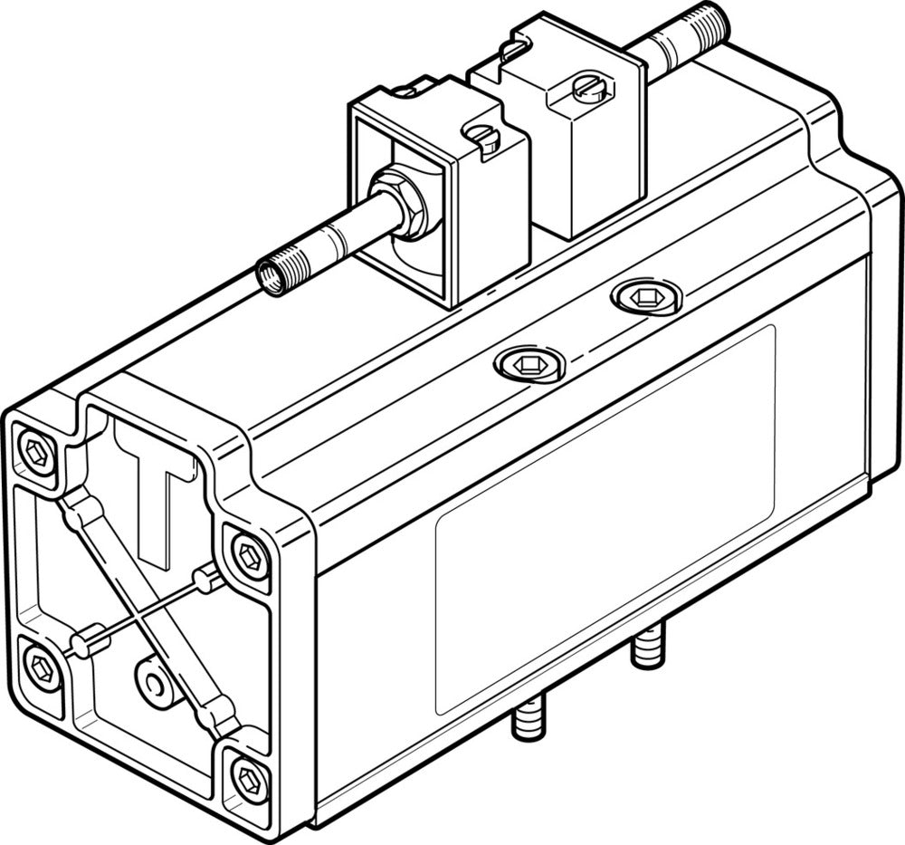 Festo 5/3 NC Air Solenoid Valve Size 4 ISO 5599-1 4800l/min - 14546