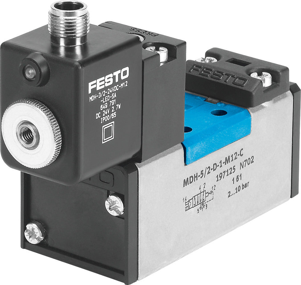 Festo 5/2 Monostable Air Solenoid Valve Size 1 ISO 5599-1 1200l/min - 540804