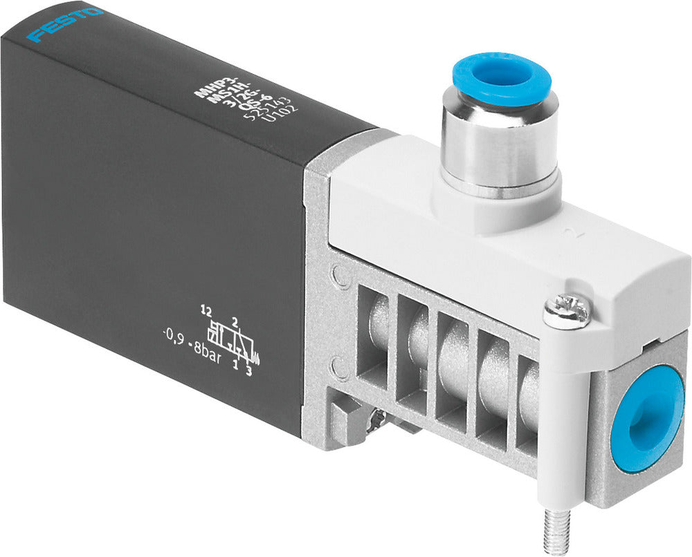 Festo 3/2 NC Monostable Air Solenoid Valve Sub-base 200l/min -0.9 - 8bar/-13 - 116psi - 525143