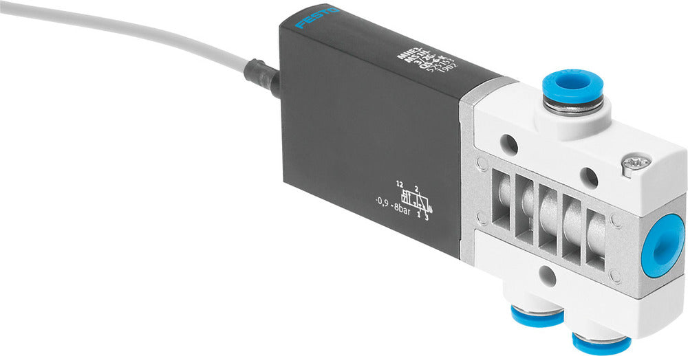 Festo 3/2 NC Monostable Válvula Solenoide De Aire QS-6 200l/min -0.9 - 8bar/-13 - 116psi - 525152