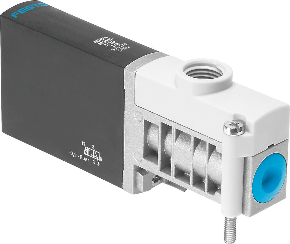 Festo 3/2 NC Monostable Air Solenoid Valve Sub-base 400l/min -0.9 - 8bar/-13 - 116psi - 525178
