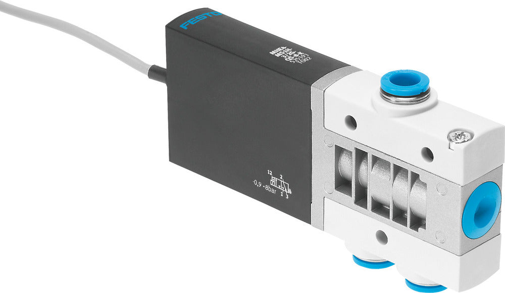 Festo 3/2 NO Monostable Air Solenoid Valve QS-8 400l/min -0.9 - 8bar/-13 - 116psi - 525213
