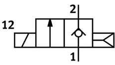 Festo 2/2 NC Monostable Válvula Solenoide De Aire Placa Base 50l/min 0.5 - 8bar/7 - 116psi - 572080