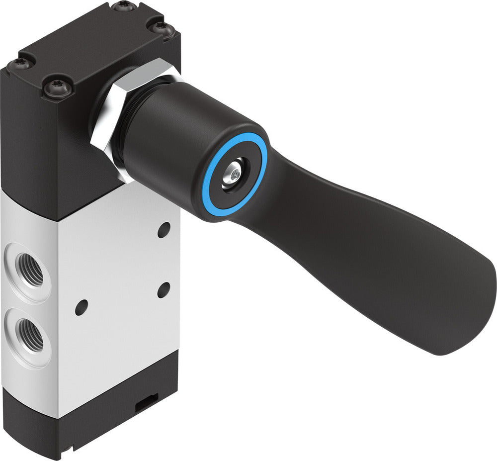 Festo 5/3 Exhausted Hand Lever Valve G1/8 530l/min -0.95 - 10bar/-14 - 145psi - 4165859