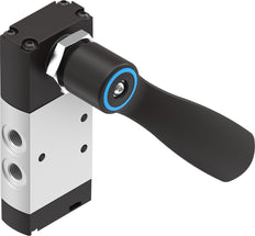 Festo 5/3 Exhausted Hand Lever Valve G1/8 530l/min -0.95 - 10bar/-14 - 145psi - 4165859