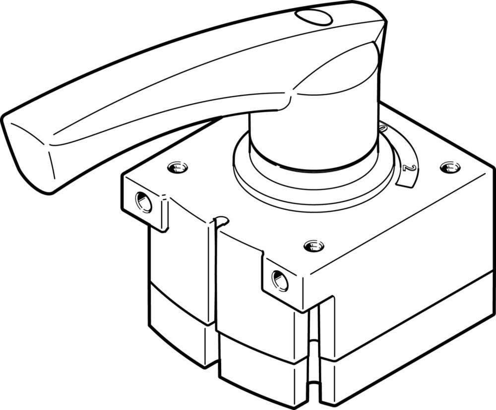 Festo 4/3 Pressurized Hand Lever Valve G1/8 800l/min - 3488215