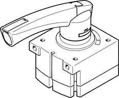 Festo 4/3 NC Hand Lever Valve G1/2 3800l/min - 3192075