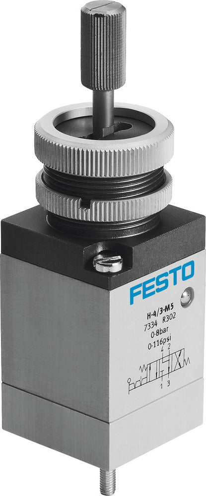 Festo 4/3 Vented Finger Lever Valve M5 125l/min - 7334