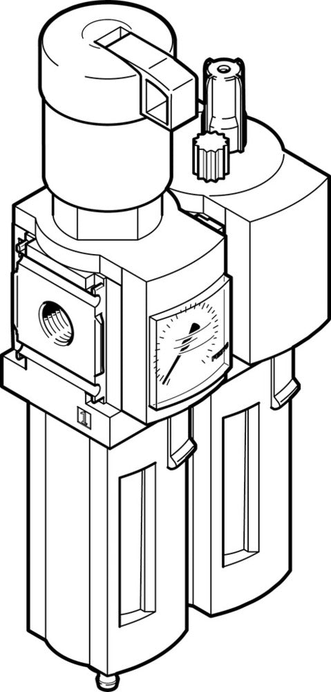 Festo Air Preparation Unit G1/4'' 0.5-7bar 1400l/min 40µm - 8042669