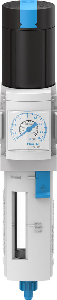 Festo Compressed Air Filter Regulator G1/8'' 0.5-12bar 850l/min 5µm - 529168