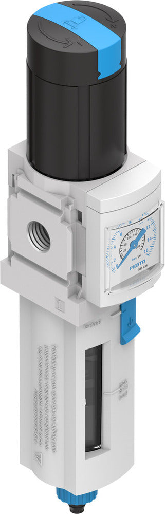 Festo Compressed Air Filter Regulator G1/4'' 0.5-12bar 1200l/min 5µm - 529155