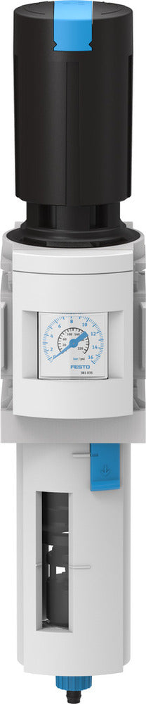 Festo Compressed Air Filter Regulator G1/4'' 0.5-12bar 2200l/min 5µm - 529206