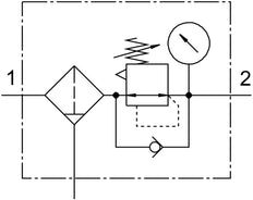 Festo Filtro Regulador 1-20bar 40µm - 564118