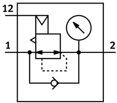 Festo Regulador De Presión Placa Base 0.5-16bar 13000 - 22000l/min - 541680