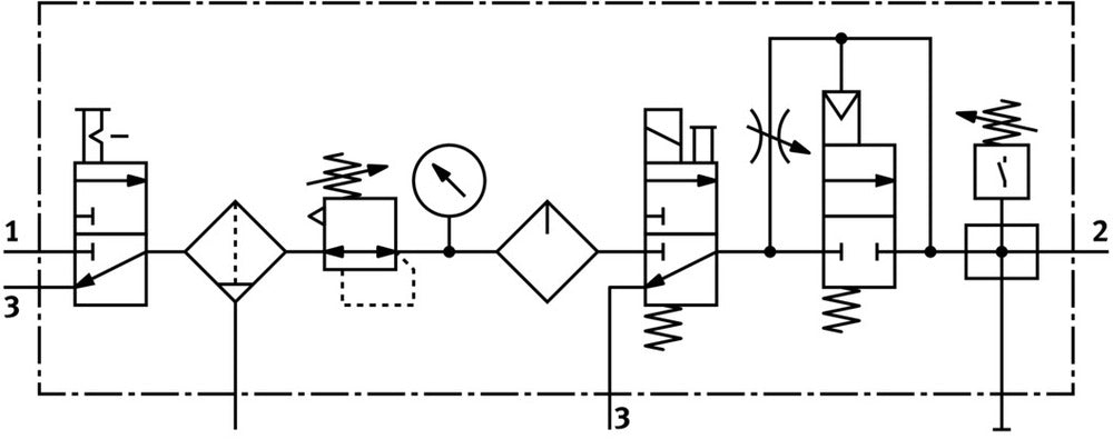 Festo Unidad De Mantenimiento G1/2'' 2.5-12bar 1220l/min 40µm Midi - 185847