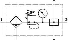 Festo Air Preparation Unit G1/4'' 0.5-12bar 1140l/min 40µm Mini - 185710
