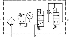 Festo Unidad De Mantenimiento G1/8'' 2.5-12bar 595l/min 40µm Mini - 185743