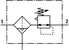 Festo Filtro Regulador G1/2'' 0,5-12bar 3400l/min 40µm Midi - 162698