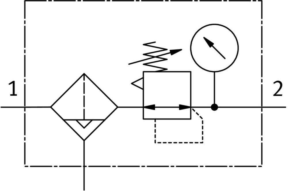 Festo Filtro Regulador Para Aire Comprimido G3/8'' 0.5-12bar 1600l/min 40µm Mini - 162684
