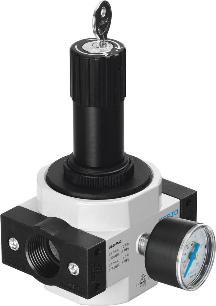 Festo Compressed Air Pressure Regulator G3/4'' 0.5-12bar 3500l/min Midi - 194651