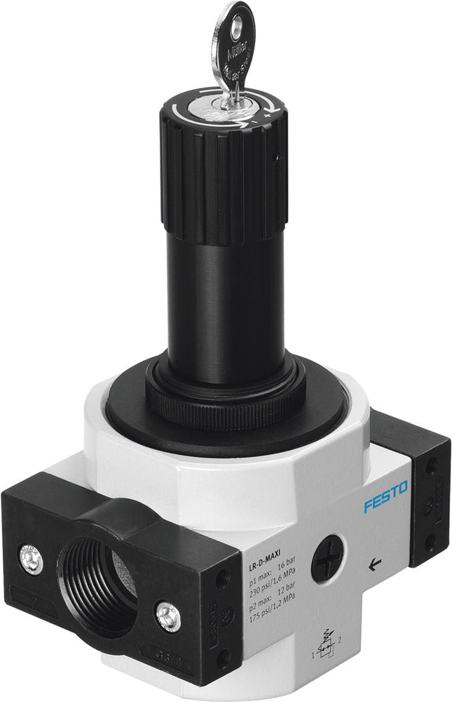 Festo Compressed Air Pressure Regulator G1/2'' 0.5-7bar 7300l/min Maxi - 194673