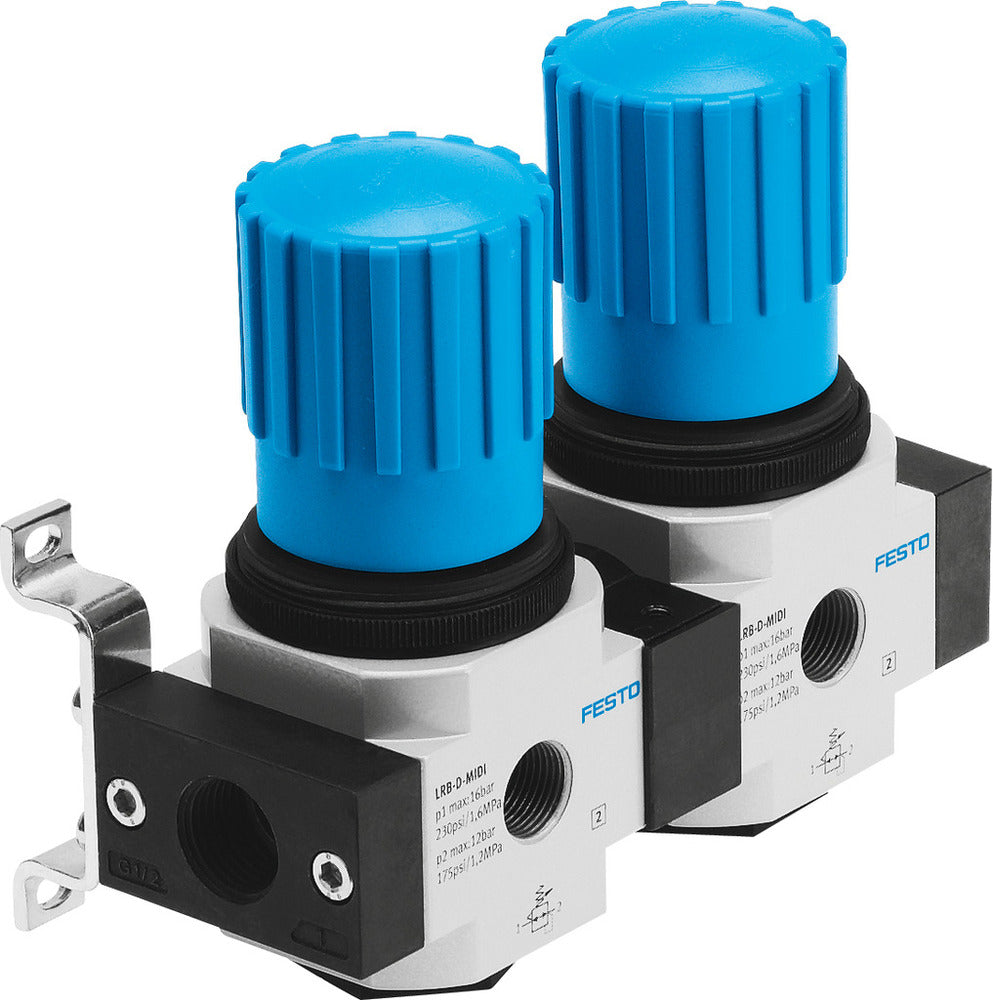 Festo Pressure Regulator Manifold G3/8'' 0.5-12bar 3200l/min Midi - 528958
