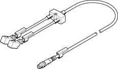 Festo Y-Distributor With Cables at Both Ends 5m/0.3m 1A IP65/ - 8035790