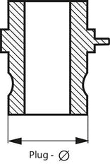 Acoplamiento de acero inoxidable Camlock DN 32 (1 1/4'') G 1 1/4'' Rosca hembra Tipo A EN 14420-7 (DIN 2828)