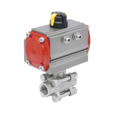 Rp 2'' 2-Way Pneumatic Stainless Steel Ball Valve Double-acting