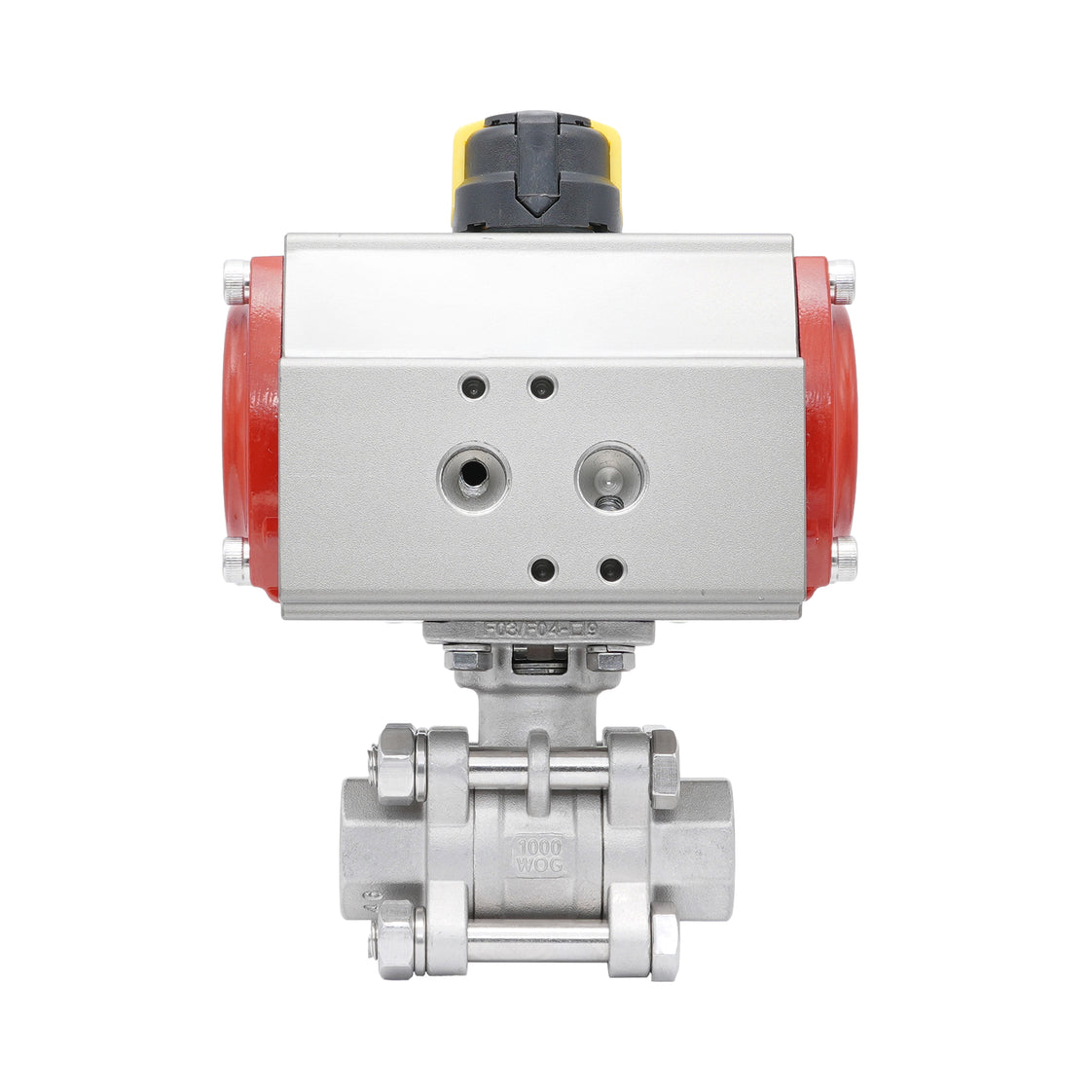 Rp 3'' 2-Way Pneumatic Stainless Steel Ball Valve Spring-opened