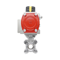 Rp 4'' 2-Way Pneumatic Stainless Steel Ball Valve Spring-opened