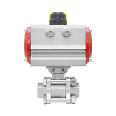 Rp 4'' 2-Way Pneumatic Stainless Steel Ball Valve Double-acting