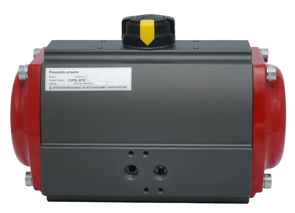 Pneumatic Actuator Rack & Pinion Double Acting 676.8Nm @ 6bar F10/F12 NPT Threads - PR11D-N