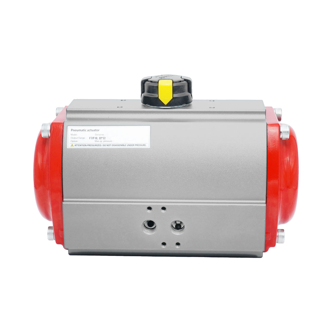Actuador neumático de cremallera y piñón de doble efecto 148Nm a 6bar F07/F10 con roscas NPT - PR100D-N