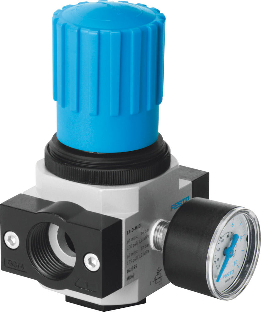 Festo Compressed Air Pressure Regulator G1/4'' 0.5-12bar 1500l/min Mini - 192300