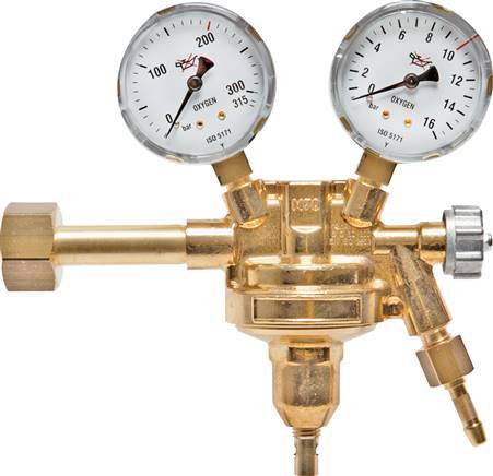 Argon 200 bar Bottle Regulator With 0 to 30 l/min Flow Setting Range