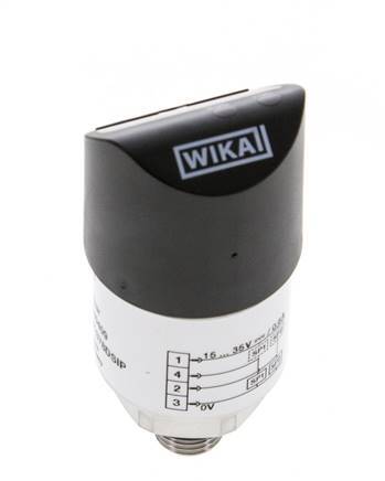 0 a 1,6bar Acero inoxidable Presostato electrónico Wika G1/4'' 1VDC IO-Link Conector M12 de 4 pines